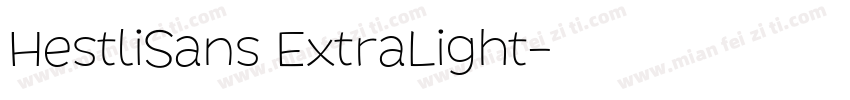 HestliSans ExtraLight字体转换